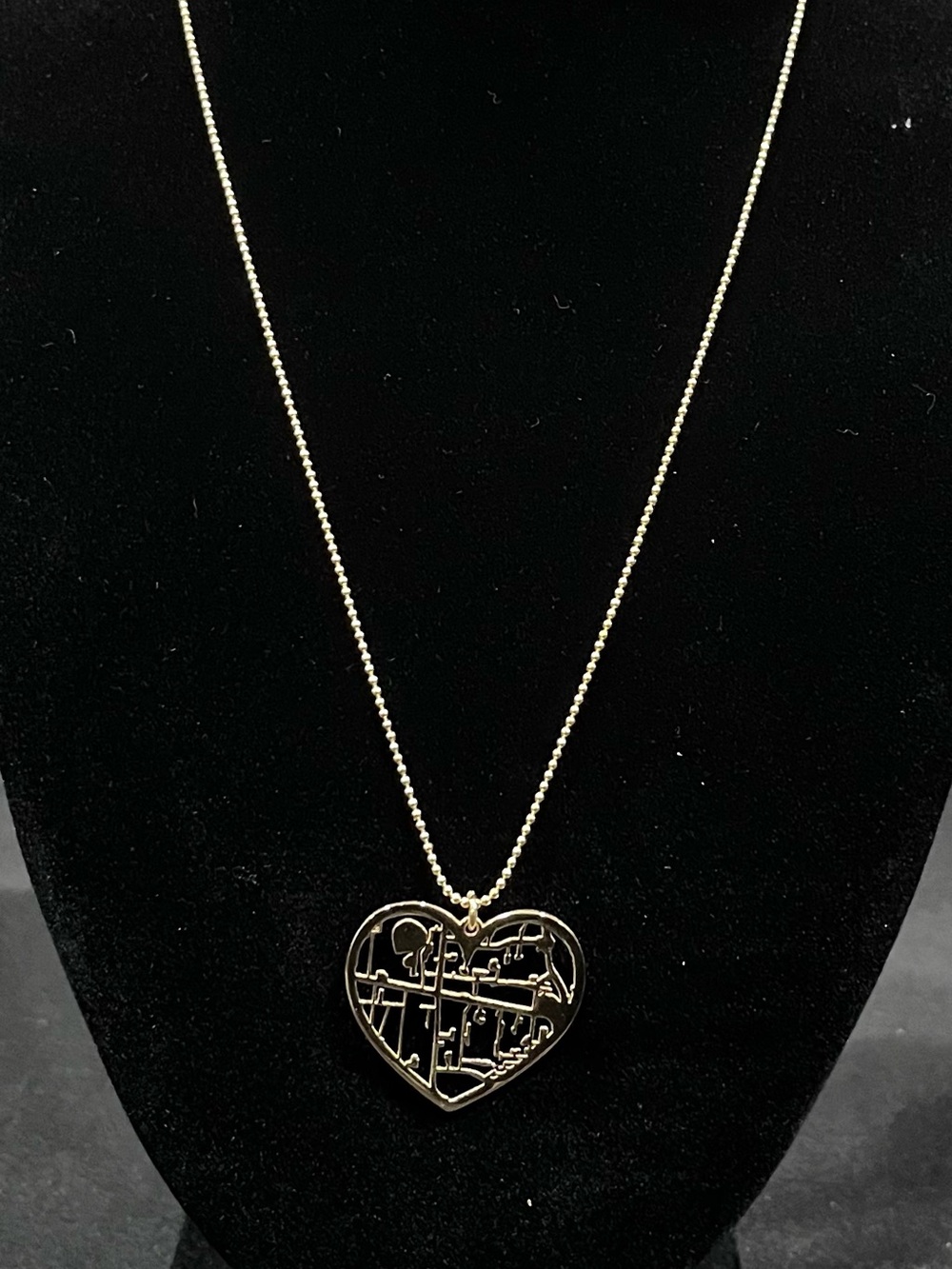 Talisa Gold Heart Pendant Necklace - Elegant Women's Jewelry map of Orlando